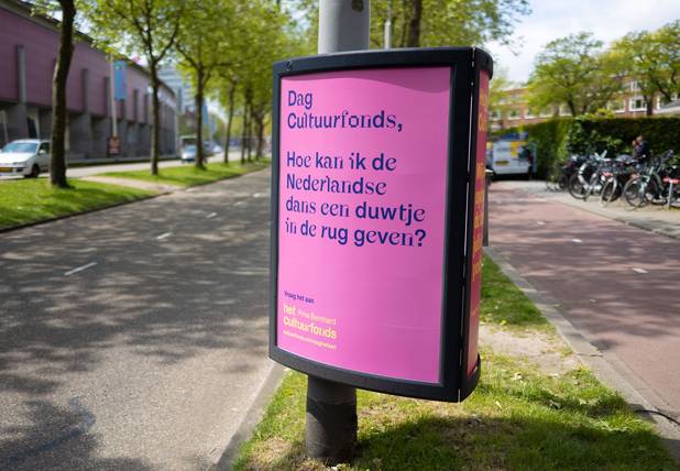 Poster in town Cultuurfonds