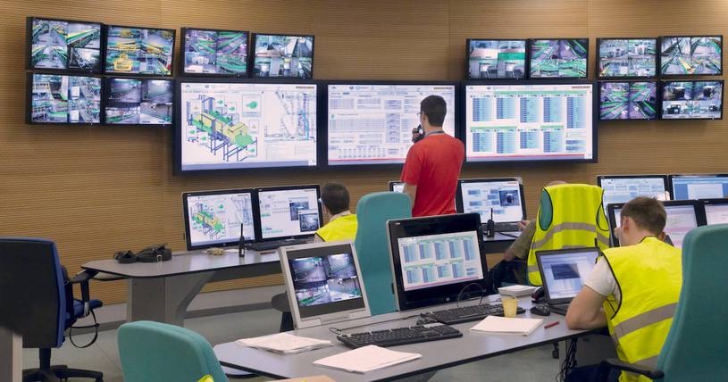 Controlroom in action at Vanderlande