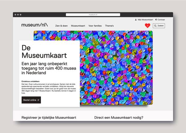 Website desktop design by Fabrique