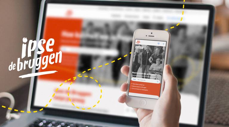 Mobile and desktop version website Ipse de Bruggen