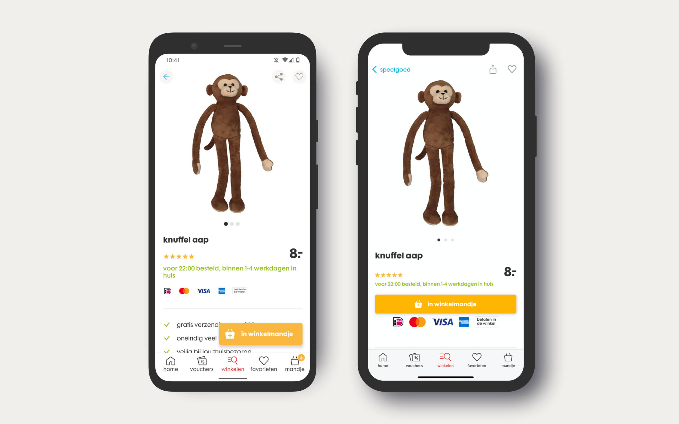 Native app design HEMA Android en iOS