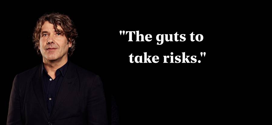 Hans Leijdekkers creative lead Fabrique. Title: The guts to take risks.