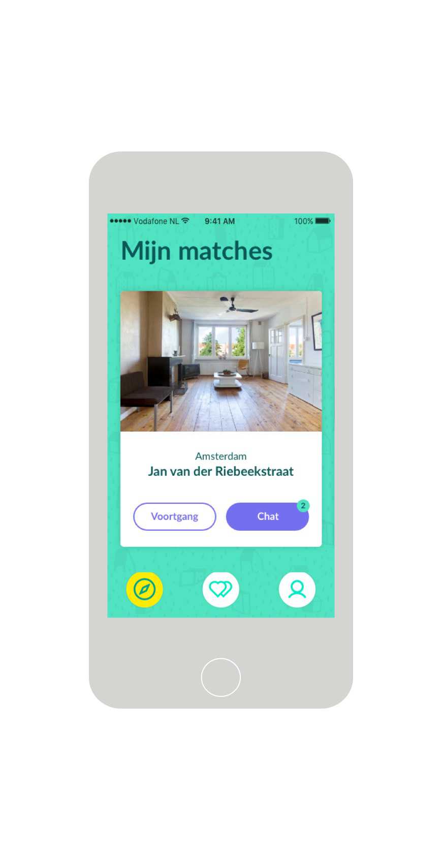 HuisjeHuisje flow op mobiel