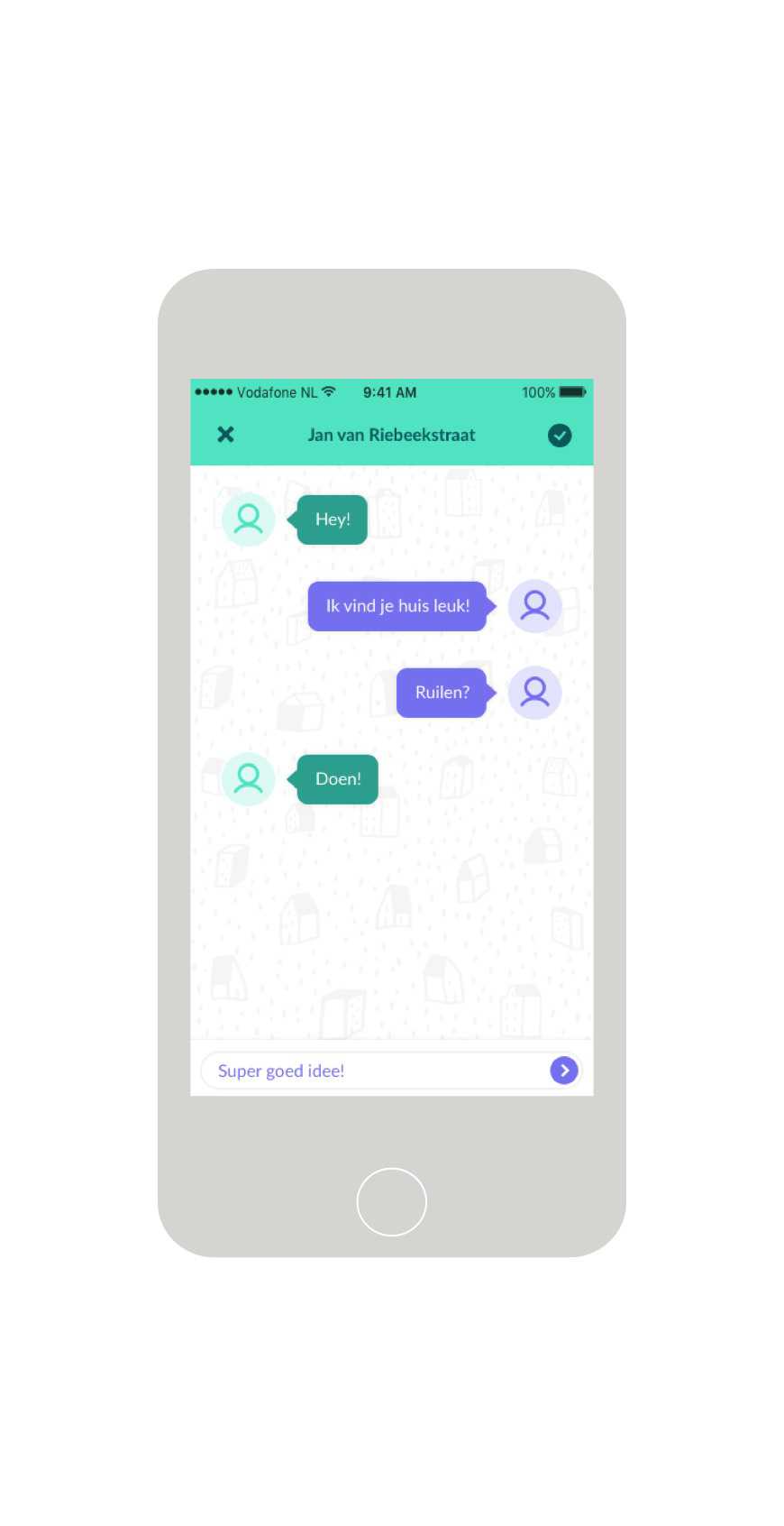 HuisjeHuisje flow op mobiel