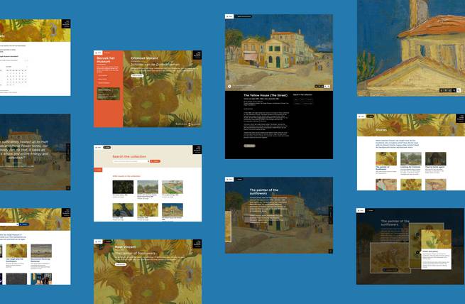 Van Gogh website design
